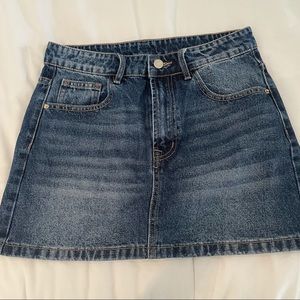 Shein jean skirt dark wash